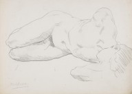 186362------Male Nude (Lying on the Ground)_Francis Campbell Boileau Cadell