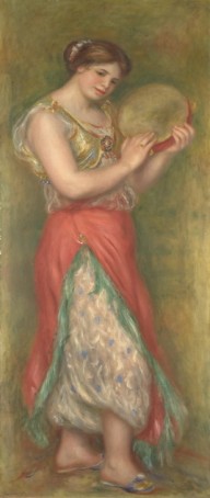Pierre-Auguste Renoir，Dancing Girl with Tambourine